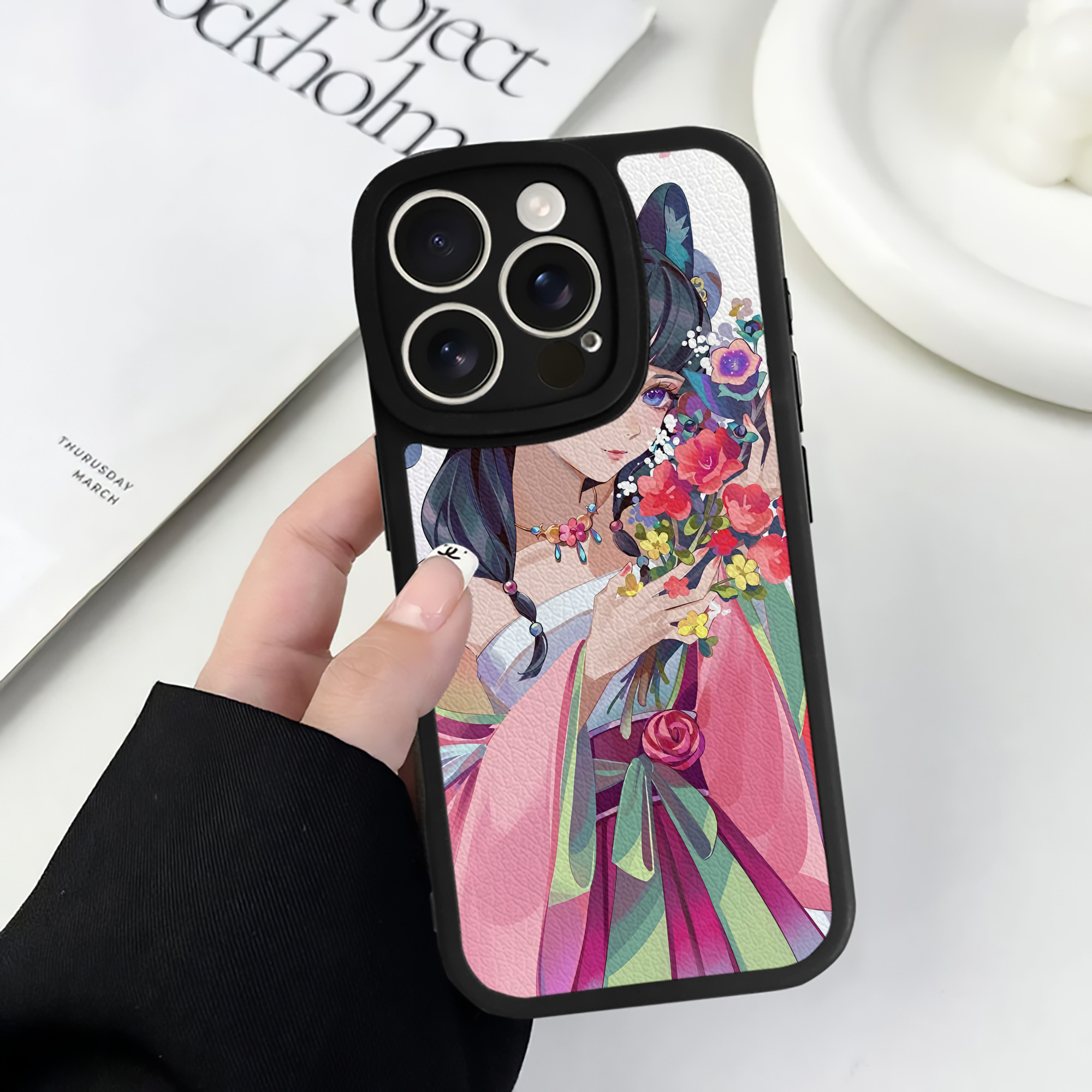 薬屋のひとりごと The Apothecary Diaries 【iPhone 16シリーズ対応】シリコンスマホケース（レザー調） 材質：シリコン